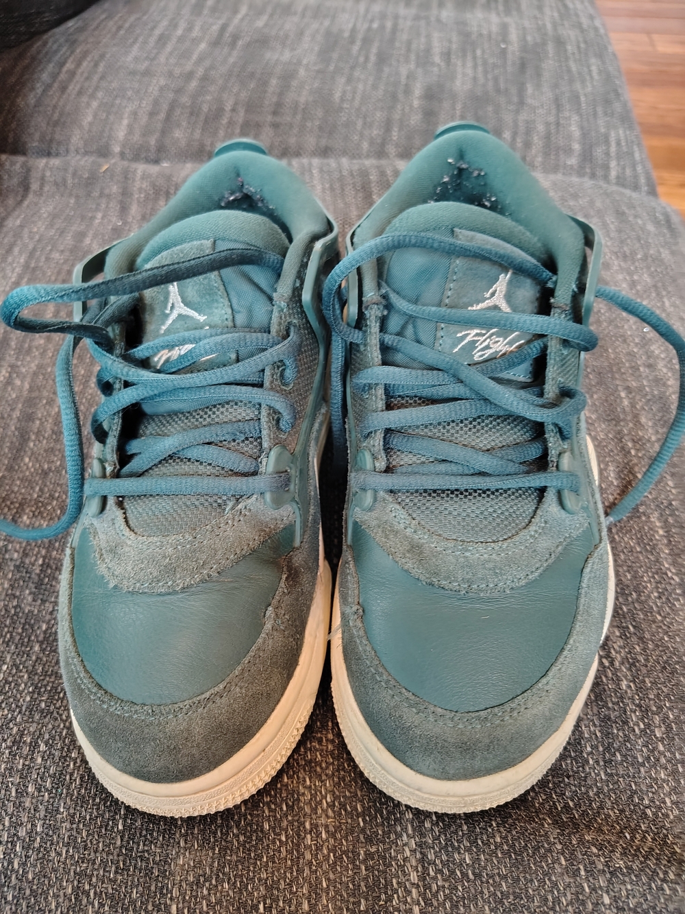 Nike Women's Air Jordan 4RM Low 'Oxidized Green/White Sneakers size 6.5